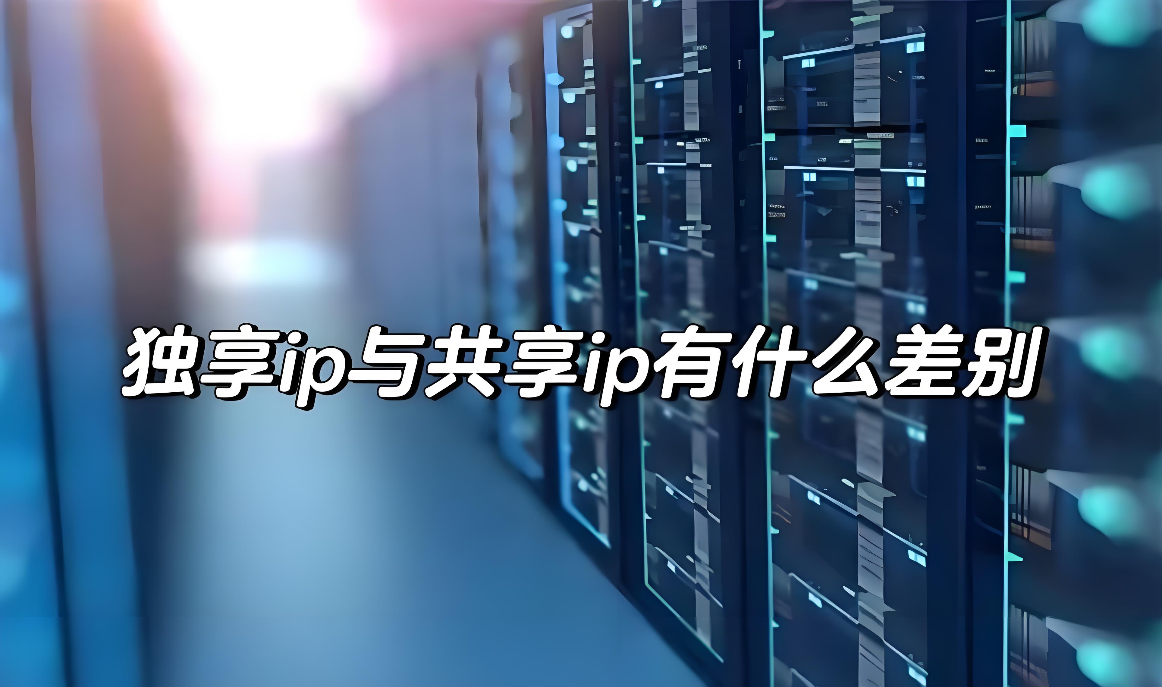 什么是独享代理IP，独享IP和共享IP有什么区别？配图
